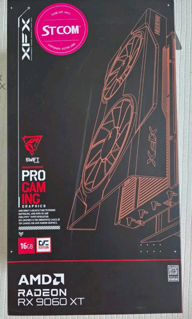 XFX 라데온 RX 9060 XT 16GB 그래픽카드 이미지