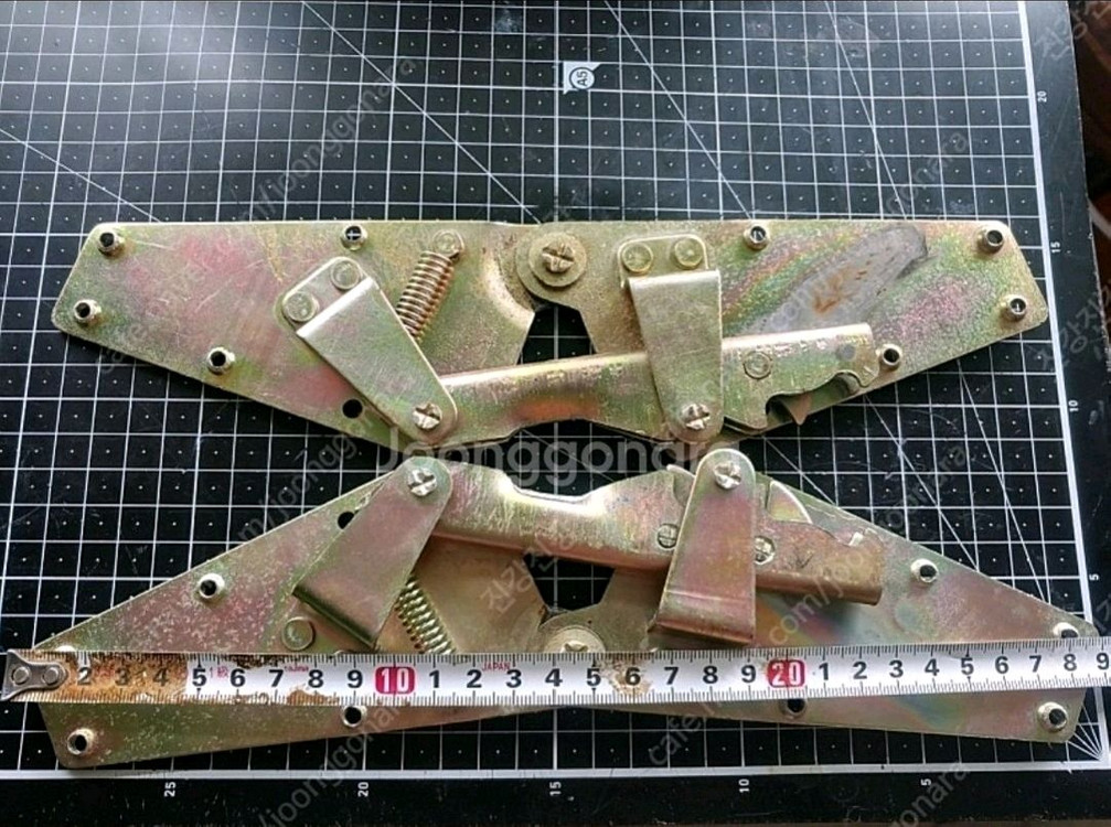 (가구DIY용 철장식) 각도조절 브라켓 힌지 경첩 접이식 소파 침대용 이미지