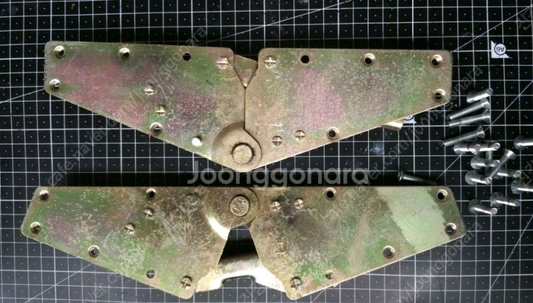 (가구DIY용 철장식) 각도조절 브라켓 힌지 경첩 접이식 소파 침대용 이미지