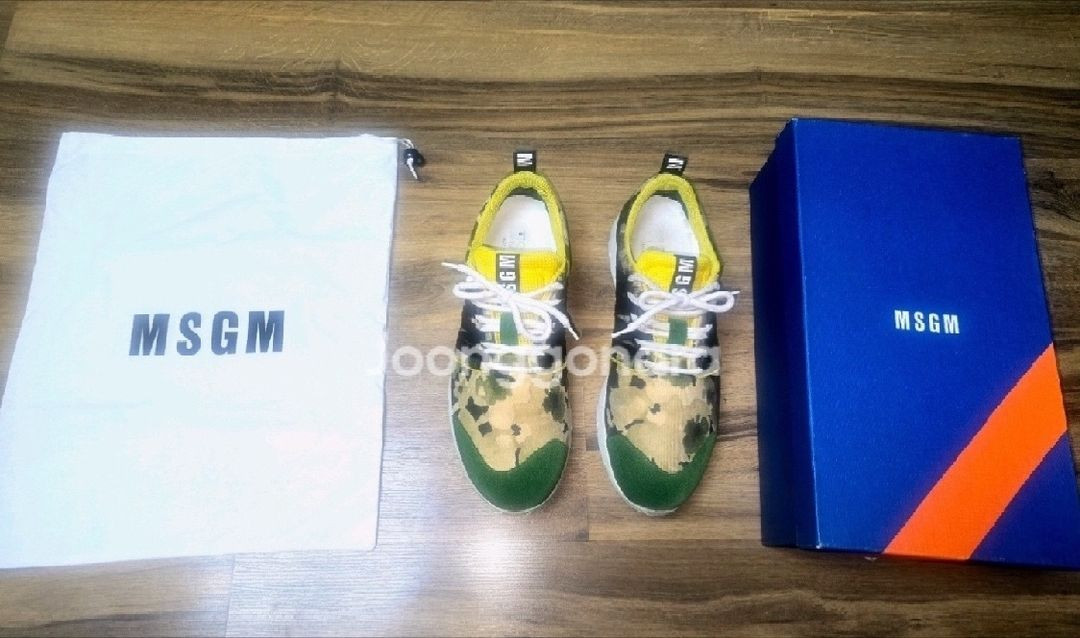 정품 MSGM 스니커즈 카모 플라쥬 남성 운동화 (42사이즈 / 275mm) Made in Italy 이미지