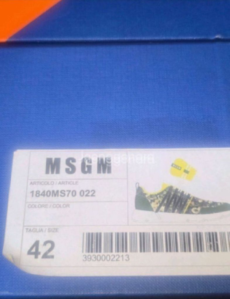 정품 MSGM 스니커즈 카모 플라쥬 남성 운동화 (42사이즈 / 275mm) Made in Italy 이미지