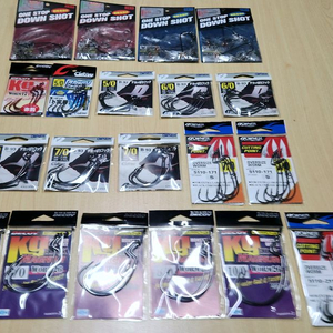 다운샷 대광어 전용 훅(5호~11호) 24종 일괄, 컬티바, 오너, 디코이 이미지