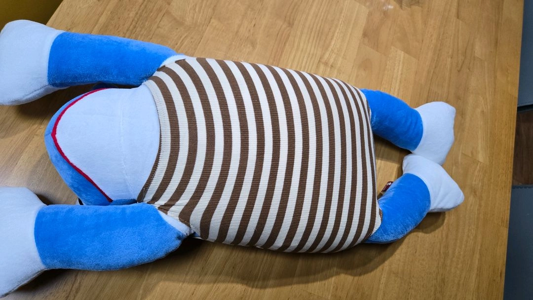 스누지 개구리 낮잠배게 애착인형 이미지