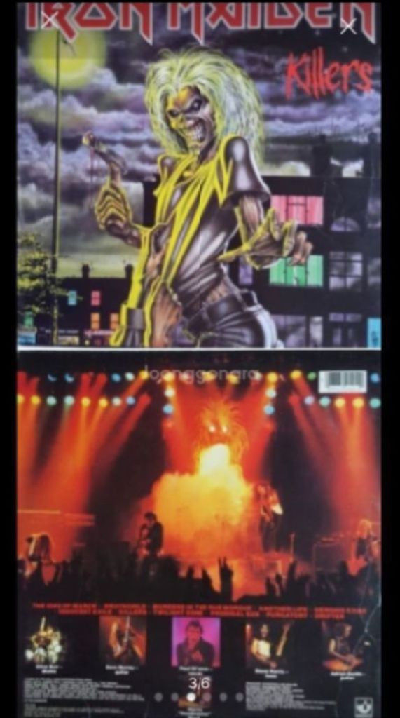 LP IRON MAIDEN 2집 KILLERS 유럽판 이미지