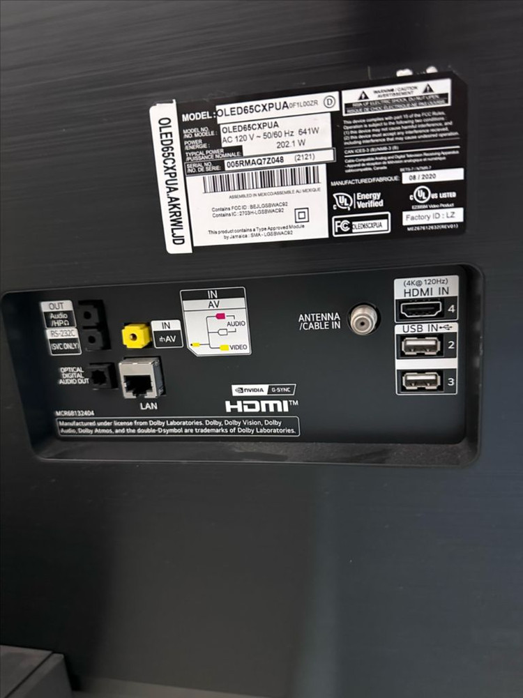 LG 올레드 TV OLED65CXPUA(게임, 영화) 이미지