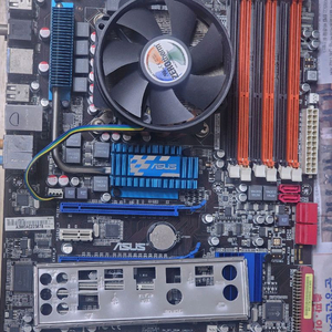 asus x58 메인보드 cpu 쿨러셋 이미지