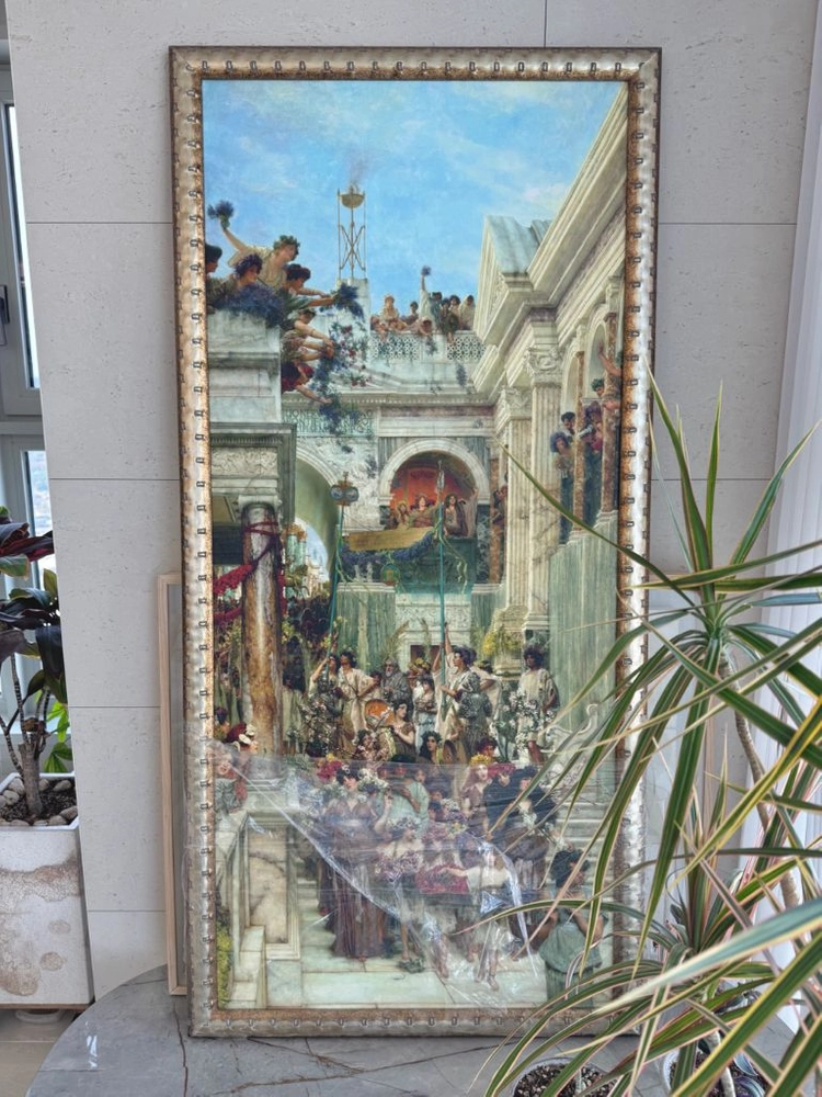 로렌스 알마 타데마 봄의 행진 작가그림 대형와이드 인테리어 그림 액자 갤러리그림 이미지