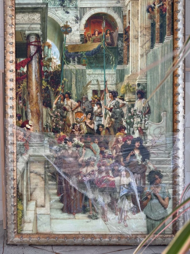 로렌스 알마 타데마 봄의 행진 작가그림 대형와이드 인테리어 그림 액자 갤러리그림 이미지