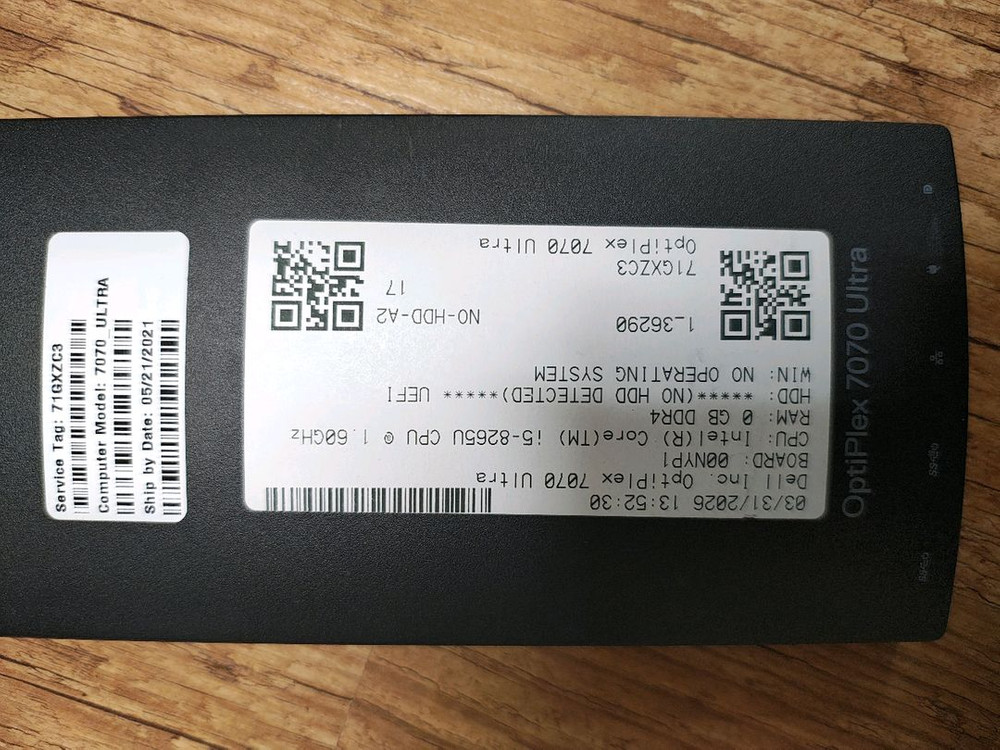 Dell OptiPlex 7070 Ultra 옵티플렉스 미니PC 이미지