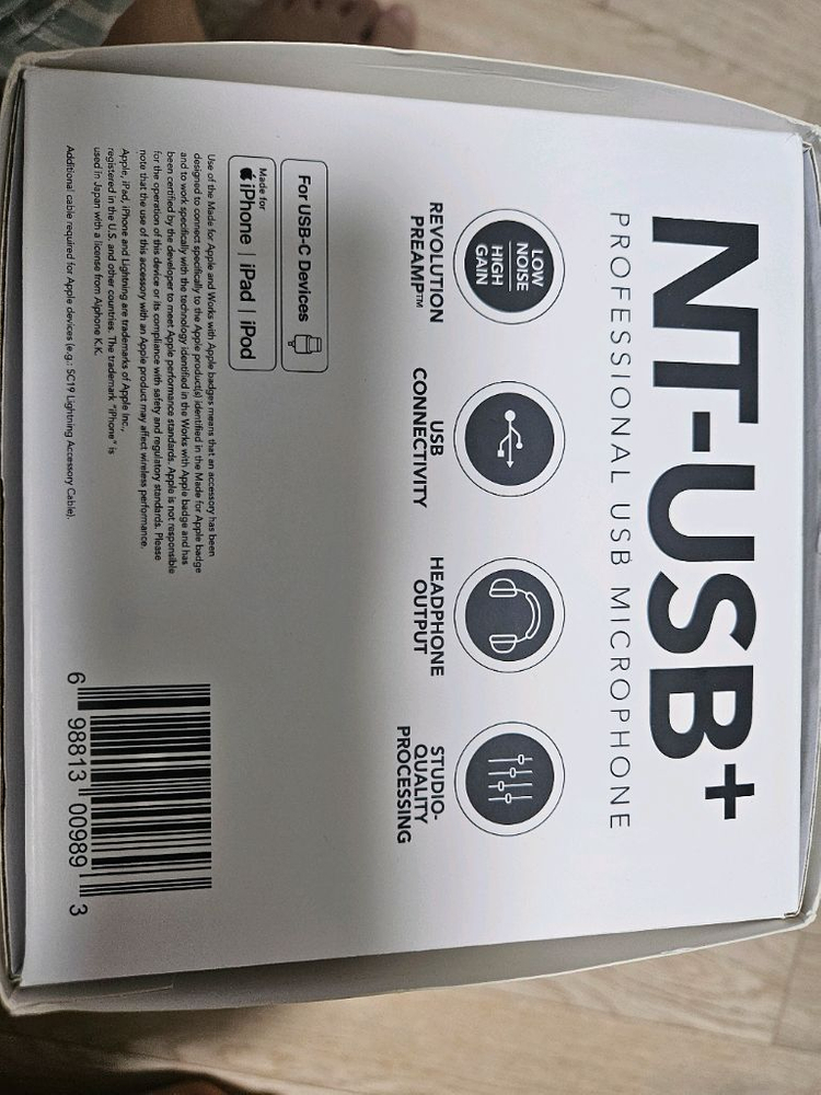 로데(RODE) NT-USB+ / RODE NT USB 플러스 마이크 팝니다. 이미지