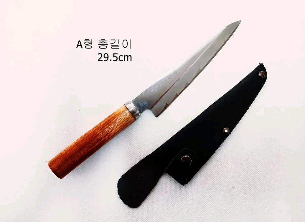 스텐레스 횟칼 2개 사시미 이미지