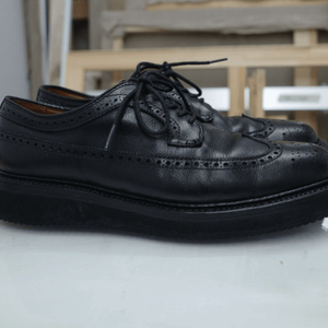 alden x leffot, longwing 알든 검정 롱윙 7.5d grained leather black. 이미지