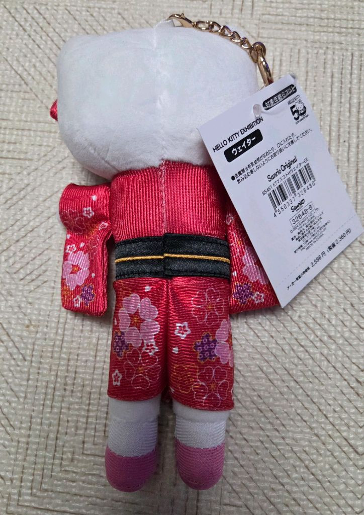 기모노 헬로키티 롱다리 인형키링 새상품 2종 이미지