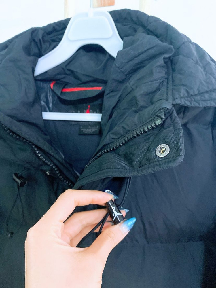 (105)나이키조던남자오리털블랙후드패딩 이미지