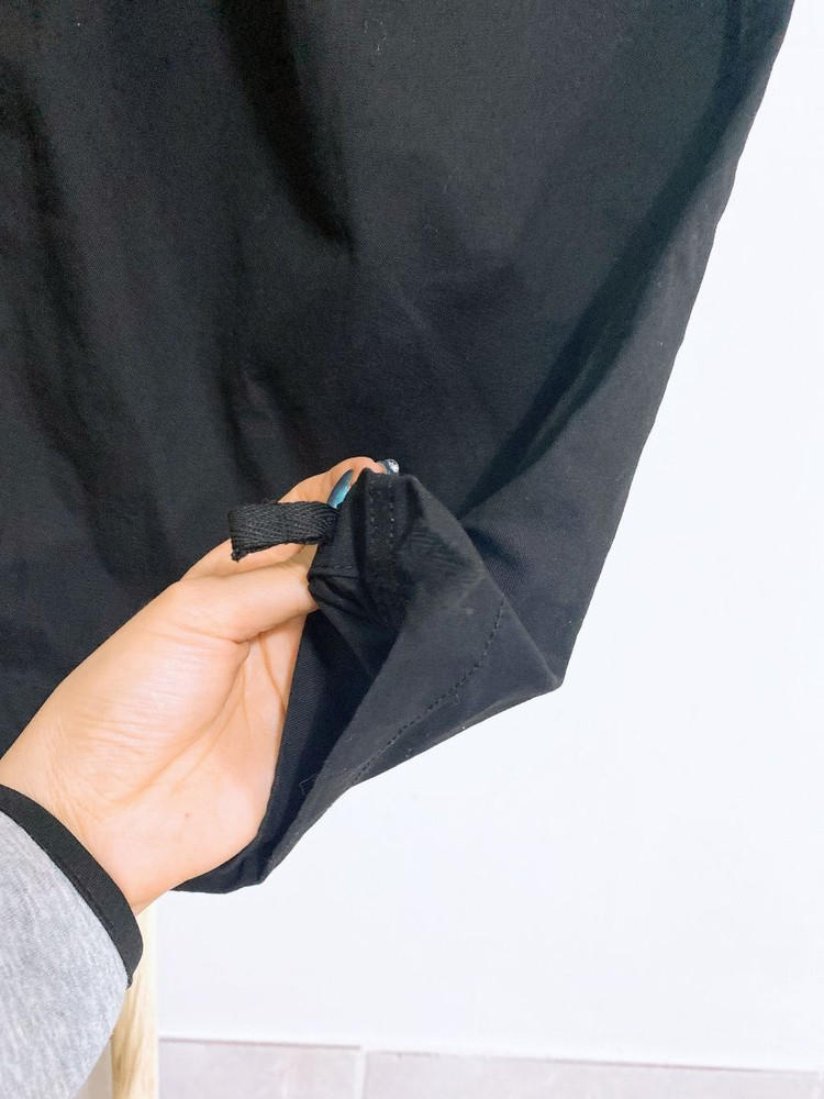 (34인치)무신사스탠다드남자블랙카고벨티드와이드핏바지 이미지