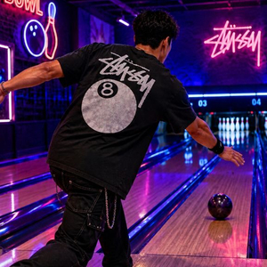 STUSSY 스투시 에잇볼 피그먼트 다이드 반팔 티셔츠 이미지