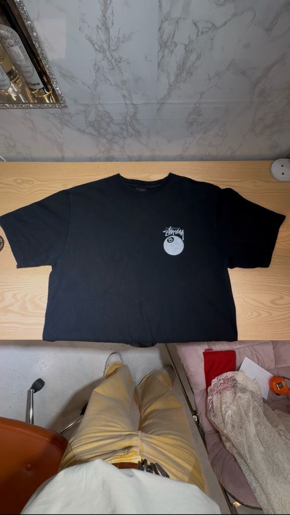 STUSSY 스투시 에잇볼 피그먼트 다이드 반팔 티셔츠 이미지