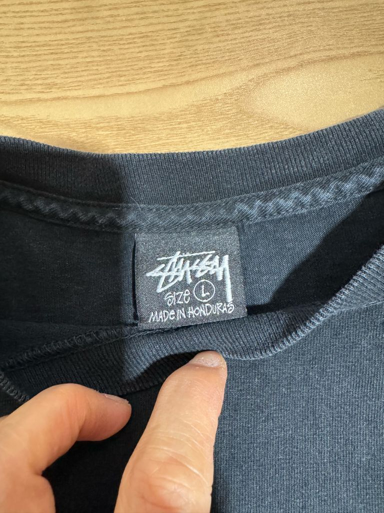 STUSSY 스투시 에잇볼 피그먼트 다이드 반팔 티셔츠 이미지