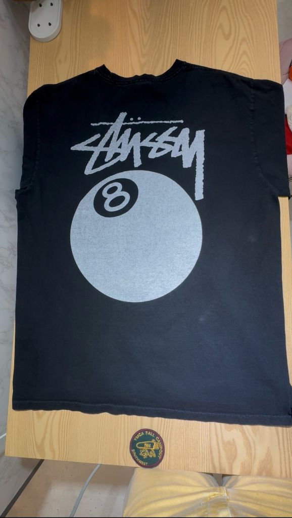 STUSSY 스투시 에잇볼 피그먼트 다이드 반팔 티셔츠 이미지