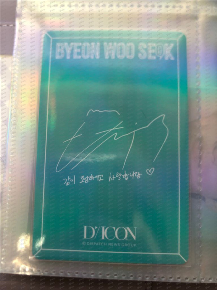 [폴딩 포토카드 분리 X 스크래치 카드 긁음 X] 변우석 배우 디아이콘 E 이미지