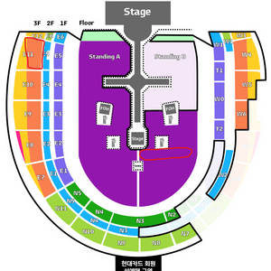 (10.8 목) 위켄드 콘서트 막콘 지정석, 스탠딩 이미지