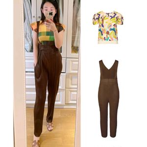 이세이미야케 미 댄스탑&플리츠플리즈 멜빵팬츠 점프슈트 이미지