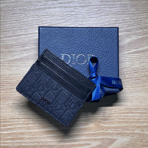Dior 오블리크 카드지갑 블랙 이미지