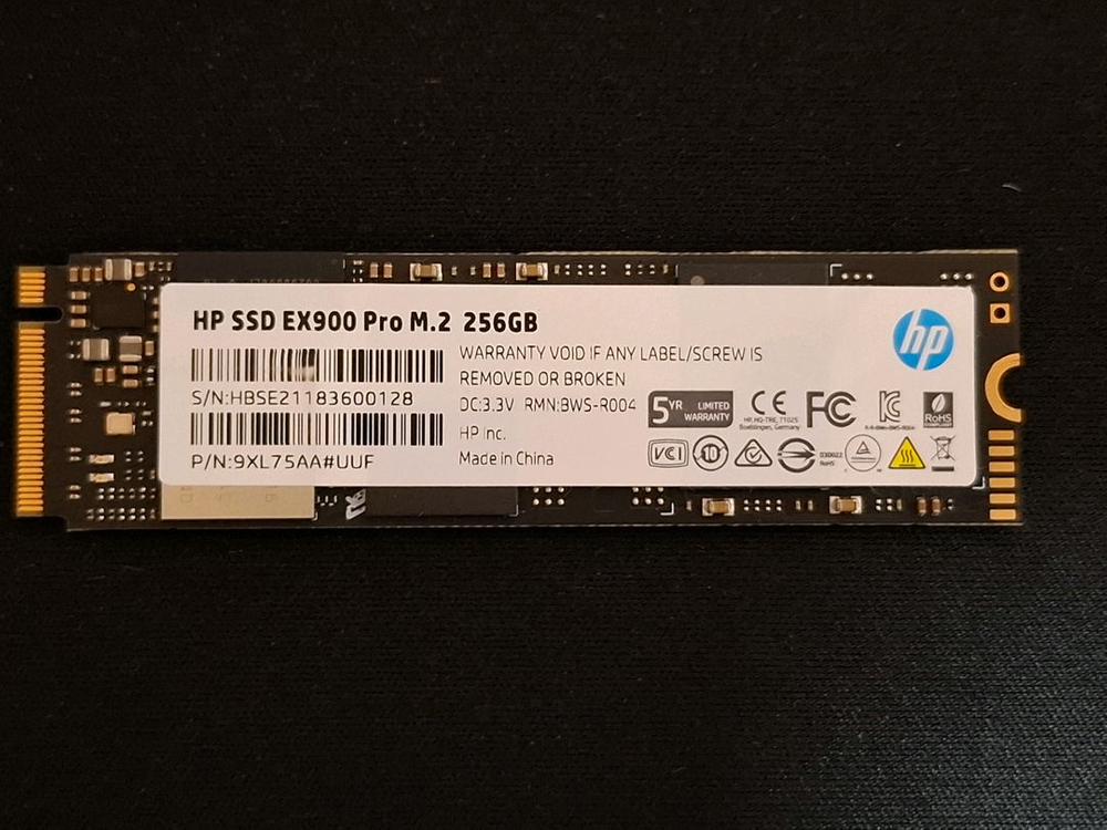 컴퓨터 저장장치 HP EX900 PRO M.2 NVME SSD 256GB 이미지