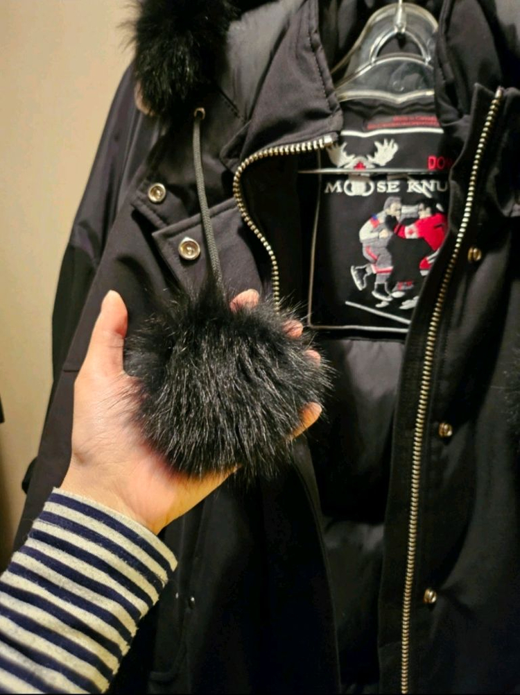 정품 무스너클 블랙퍼 여성 패딩점퍼 S사이즈 이미지