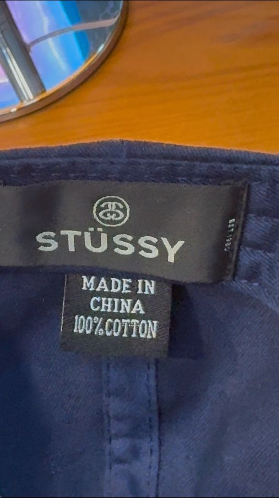 STUSSY 스투시 그라데이션 빅로고 스냅백 캡 - 네이비 이미지