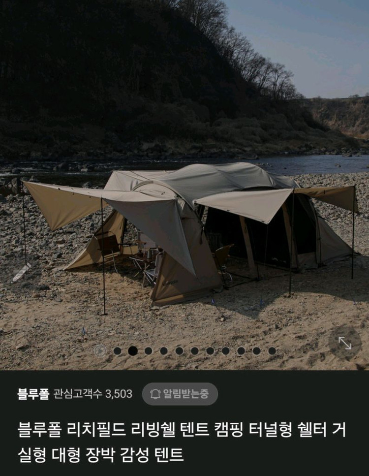 블루폴 리치필드 대형텐트 팝니다. 이미지