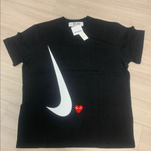 꼼데 꼼데가르송 x 나이키 콜라보 반팔티 블랙 XL 새상품 이미지