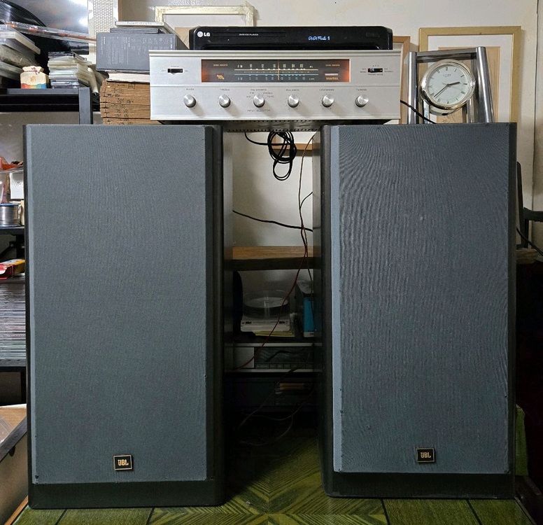 부산-1966. 미국 마르텔 FAX-150C 풀진공관 앰프,리시버와 JBL LX55 스피커 이미지
