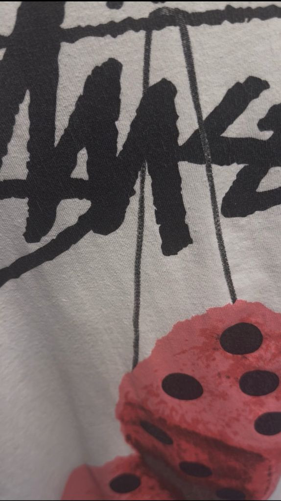 STUSSY 스투시 퍼지 다이스 그래픽 반팔 티셔츠 이미지