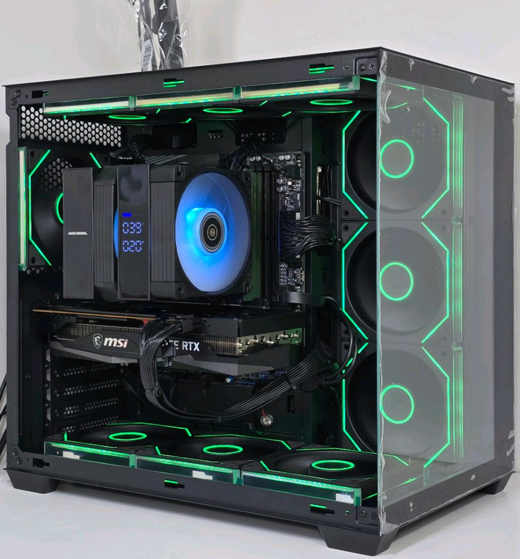 (새제품 반본체 공랙 블랙)9800X3D, 16GB, 1000W, 공랭최강, 방송게이밍컴퓨터본체 이미지