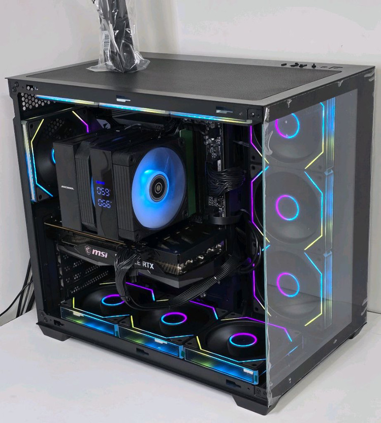 (새제품 반본체 공랙 블랙)9800X3D, 16GB, 1000W, 공랭최강, 방송게이밍컴퓨터본체 이미지