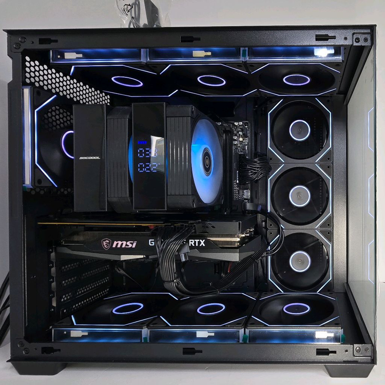 (새제품 반본체 공랙 블랙)9800X3D, 16GB, 1000W, 공랭최강, 방송게이밍컴퓨터본체 이미지