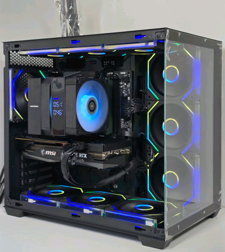 (새제품 반본체 공랙 블랙)9800X3D, 16GB, 1000W, 공랭최강, 방송게이밍컴퓨터본체 이미지