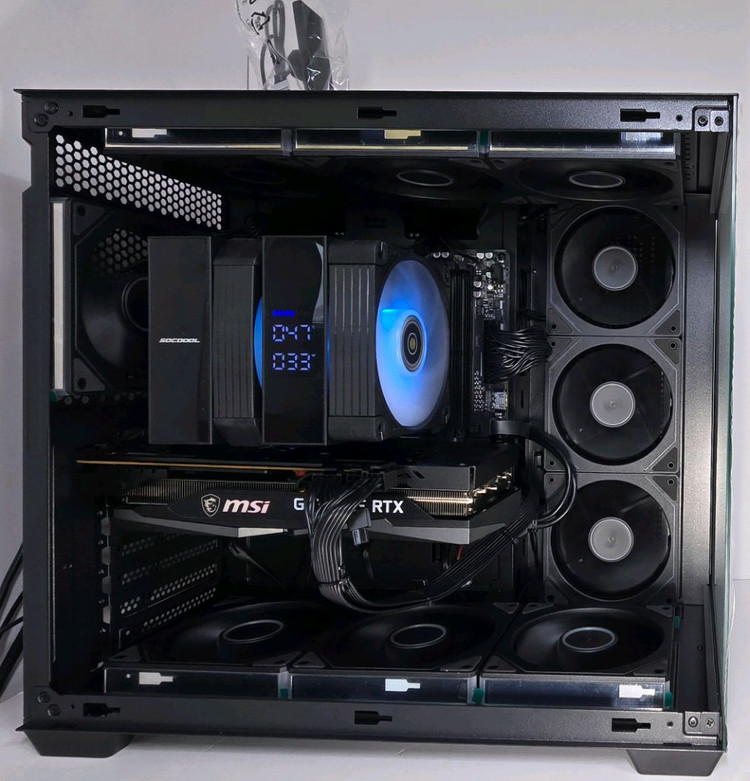 (새제품 반본체 공랙 블랙)9800X3D, 16GB, 1000W, 공랭최강, 방송게이밍컴퓨터본체 이미지