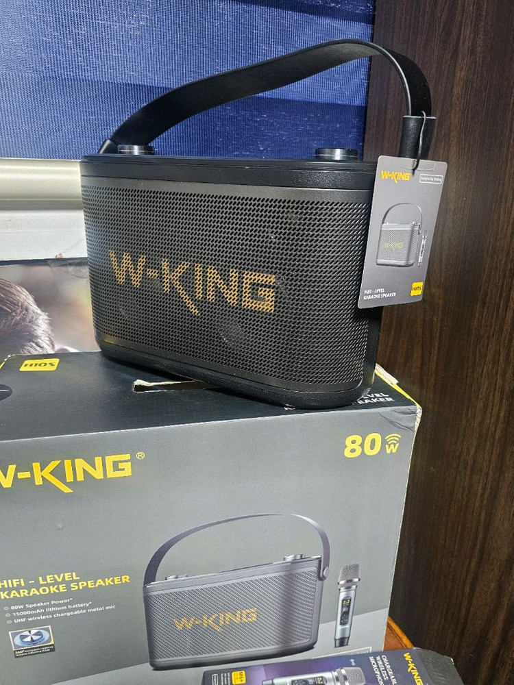 W-KlNG 더블유킹 블루투스 앰프 스피커 마이크 리모컨 포함 이미지