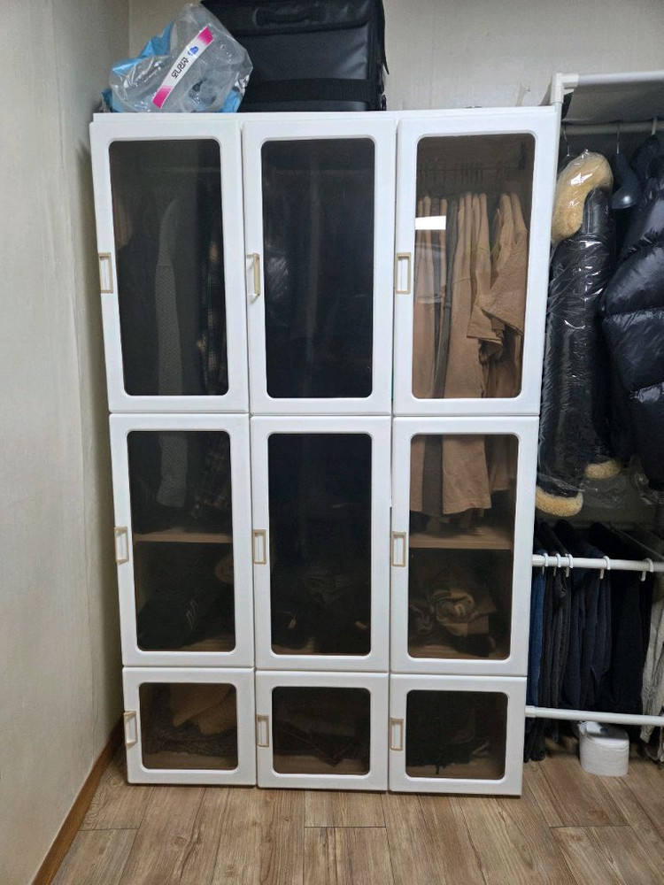 시스템 행거 접이식 폴딩 옷장 이미지