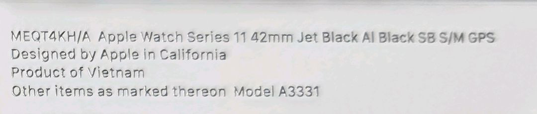 미개봉 애플워치11 42mm 제트 블랙 gps 블루투스 팝니다!! 이미지