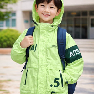 자라 키즈 바람막이 후드 자켓 / 바스락 점퍼 130 이미지