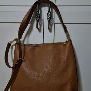 한번 사용한 코치 coach 갈색 숄더백 ㅡ토트백 가능 이미지