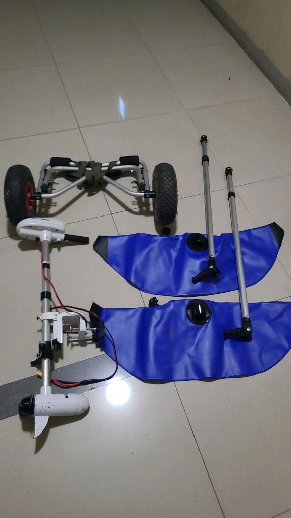 k2 스커드카약 2인승 18lb 가이드모터 어탐 전동카약 보조배 이미지