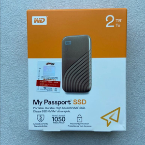 WD My Passport SSD 2TB 골드 미개봉 이미지