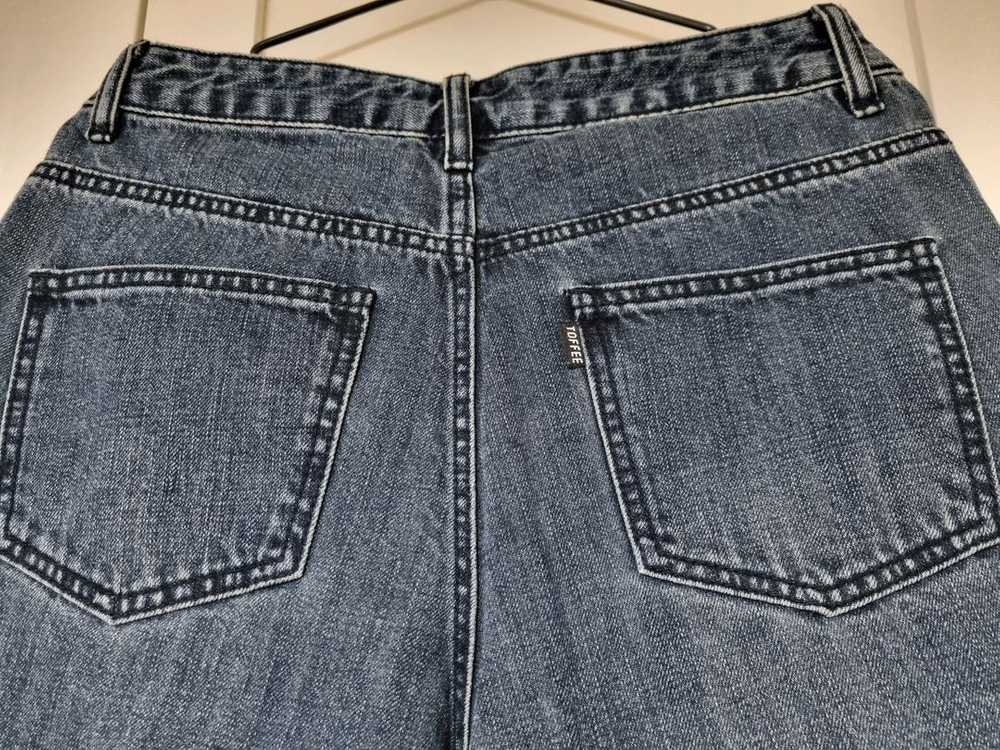 모어 와이드 데님 팬츠 (WASHED GREISH BLUE). M사이즈 이미지