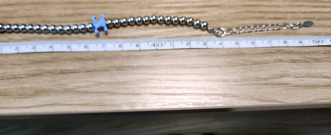 셀목걸이 셀 볼목걸이 알록달록 하트목걸이 실버 캐쥬얼 (새상품) 이미지
