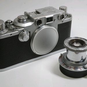 라이카 바르낙 iiic 필름 카메라 + 인더스타 I-10 50mm f3.5 침동 엘마 카피 렌즈 팝니다!! 이미지