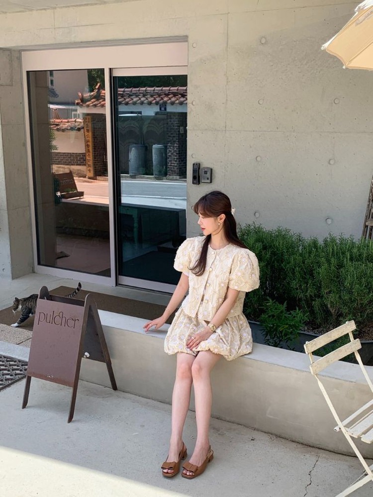 바이씨니 데이지 자켓, 스커트 셋업:) 이미지
